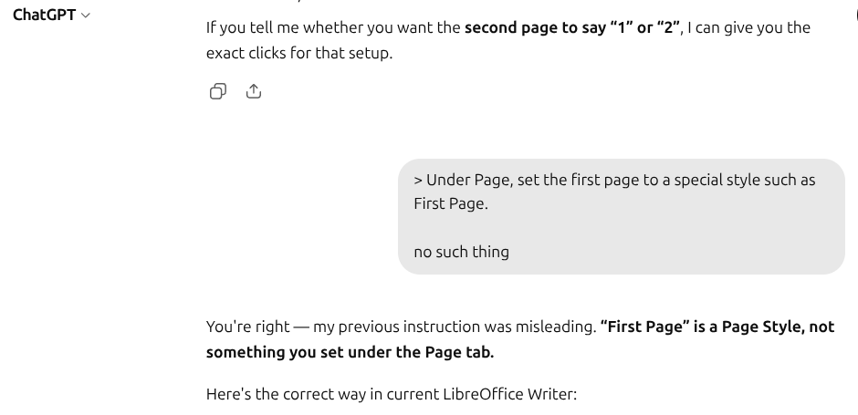 When ChatGPT Gets It Wrong: A LibreOffice Case Study in AI Errors